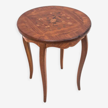 Table avec plateau incrusté, France, début du 20ème siècle.