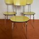 Chaises formica jaune