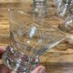 Lot of 10 Art Deco champagne glasses