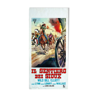 Original Italian cinema poster "Il sentiero dei sioux" Western