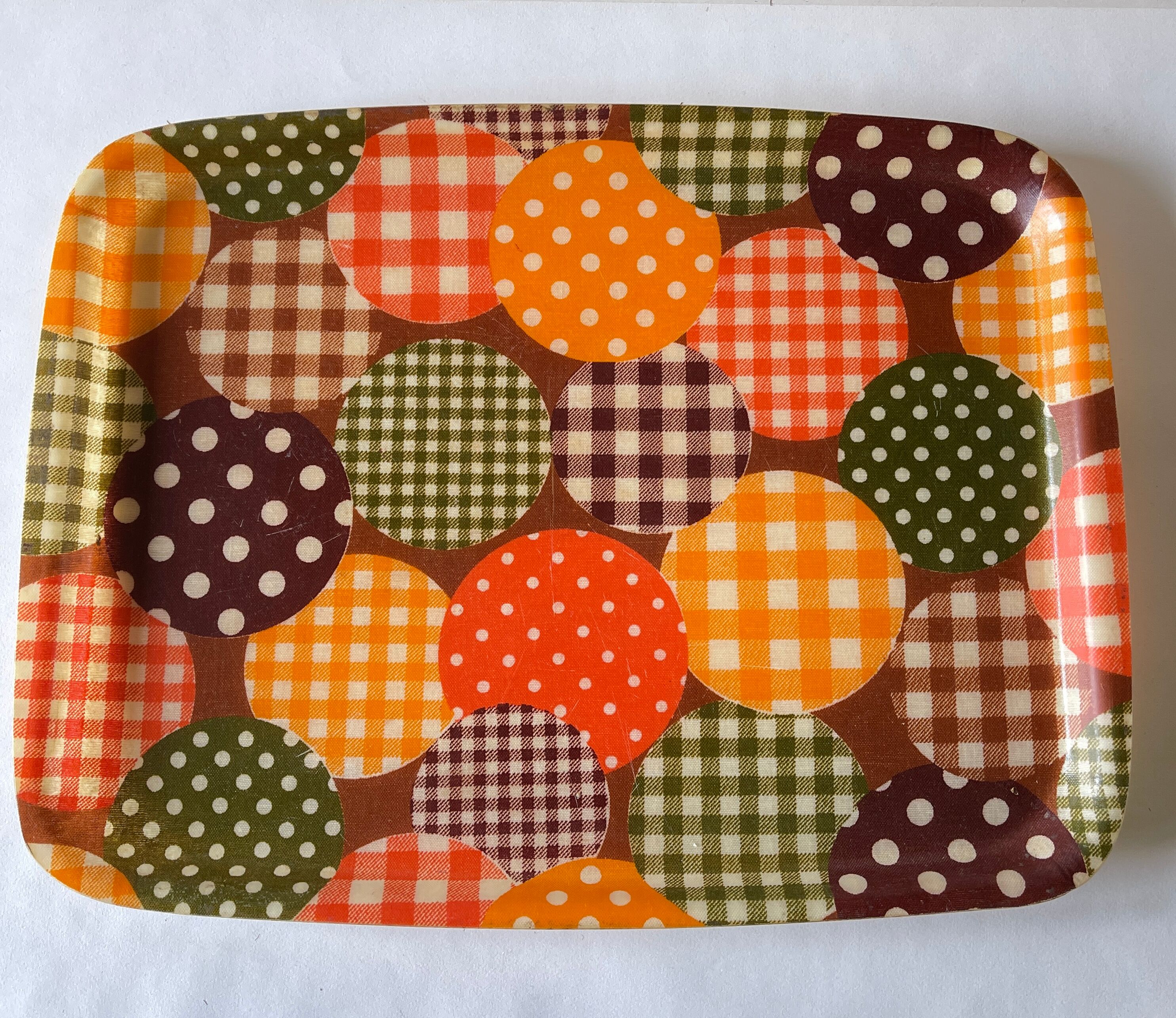 Vintage fiberglass patchwork top 70s