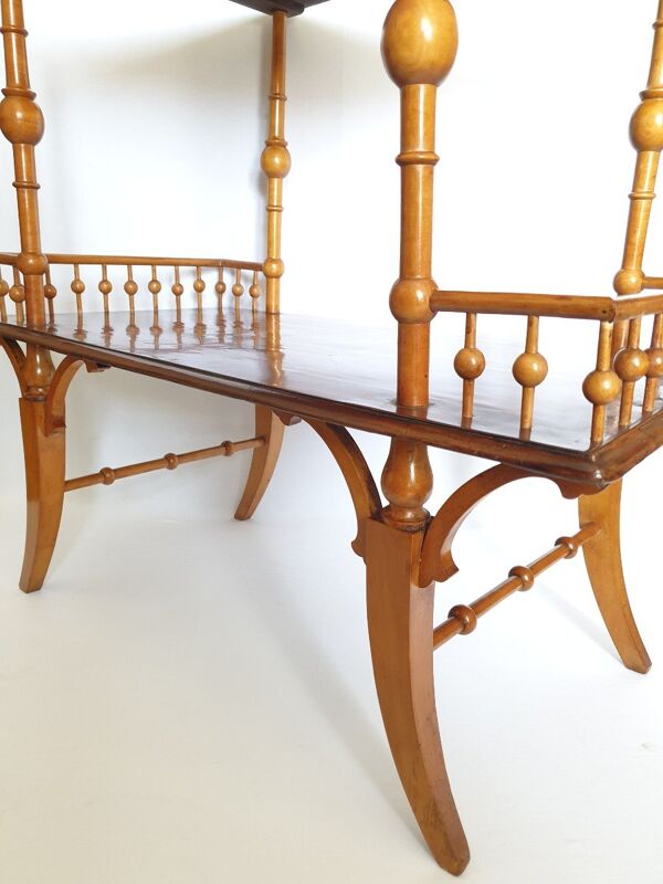 Table à thé Art Nouveau école de Nancy, début XXe
