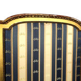Paravent deux feuilles en bois doré de style Louis XVI