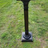 Napoleon III stand column in blackened wood and gold, mid-19th century
