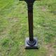 Napoleon III stand column in blackened wood and gold, mid-19th century