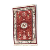 Tapis ancien chinois laine fait main 154x254 cm