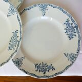 4 ironstone dinner plates from St Amand 220538