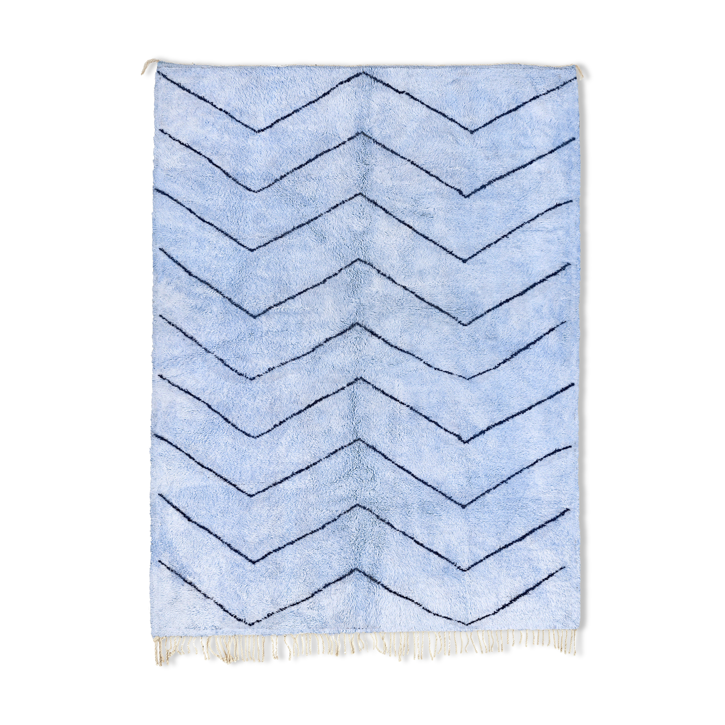 Modern Moroccan carpet blue contemporary art 200x300cm