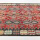 Tapis Kilim Vintage Rouge Motifs Géométriques Ethniques, 195x355 Cm