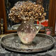 Large silver metal tray