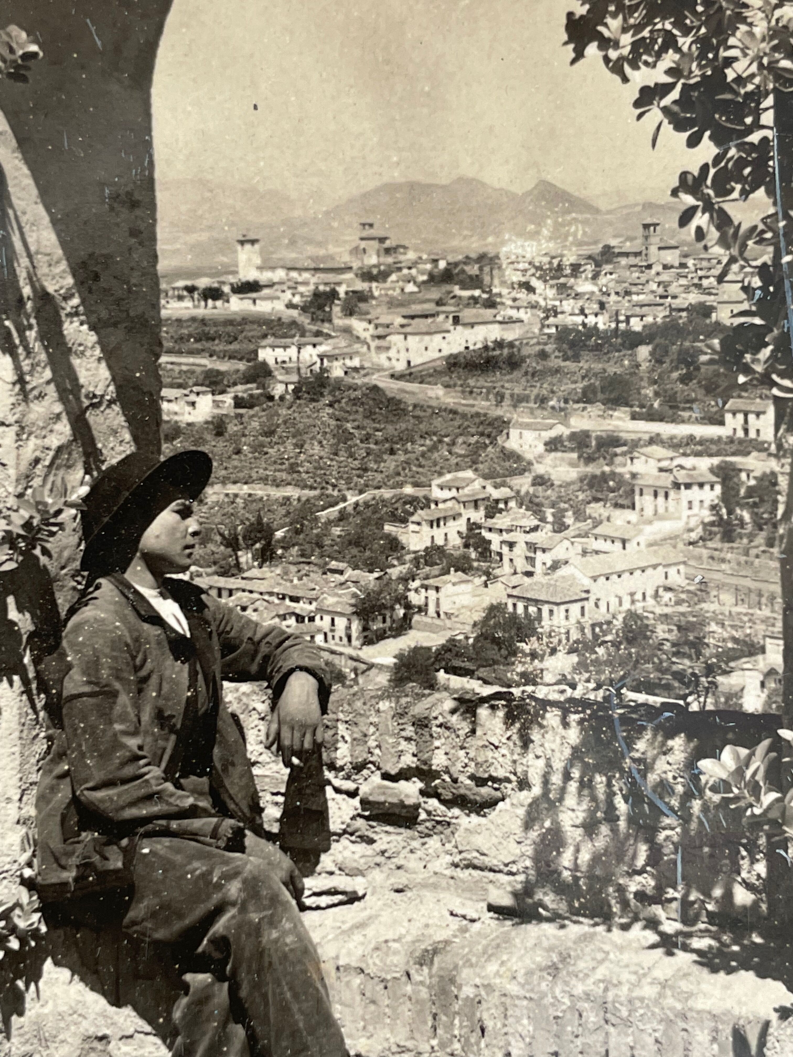 Old photography stereo, stereograph, luxury albumine 1903 Granada, Spain