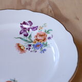 4 flowery plates Digoin & Sarreguemine