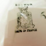 6 assiettes creuses vintage de Niderviller modèle Saumur 220512