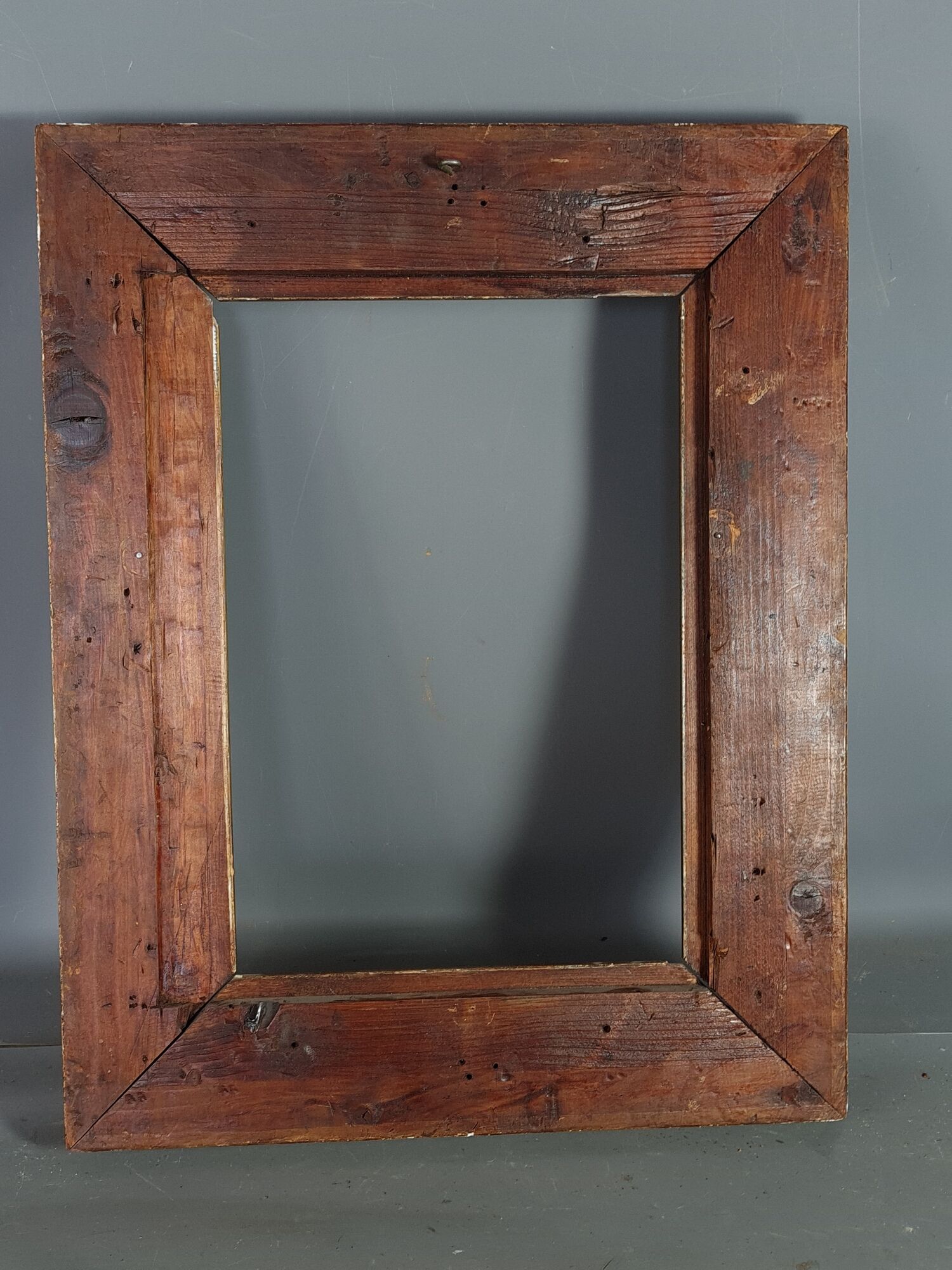 Nineteenth century frame gilded stucco wood 51.5x40 foliage 36.7x25.5 cm SB