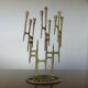 Brutal brass candlestick 9 70s candles