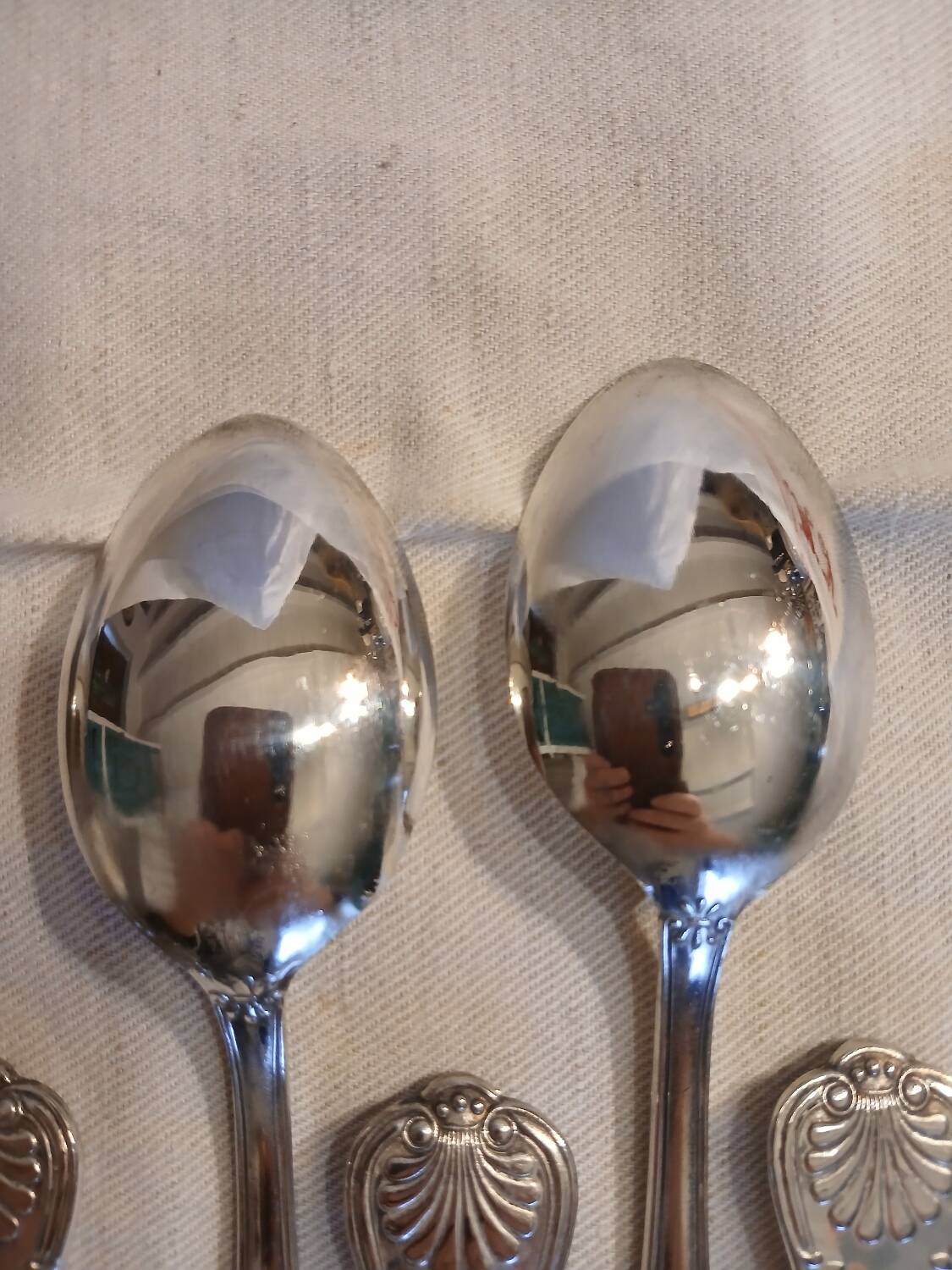 Antique flatware set for 51 place settings