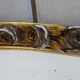 large old oval golden mirror 84x51cm