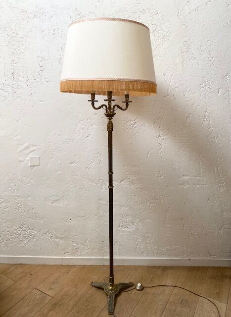 Brass floor lamp 50s/60s