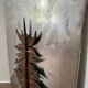 Brutalist bronze sculpture painting from the 70s