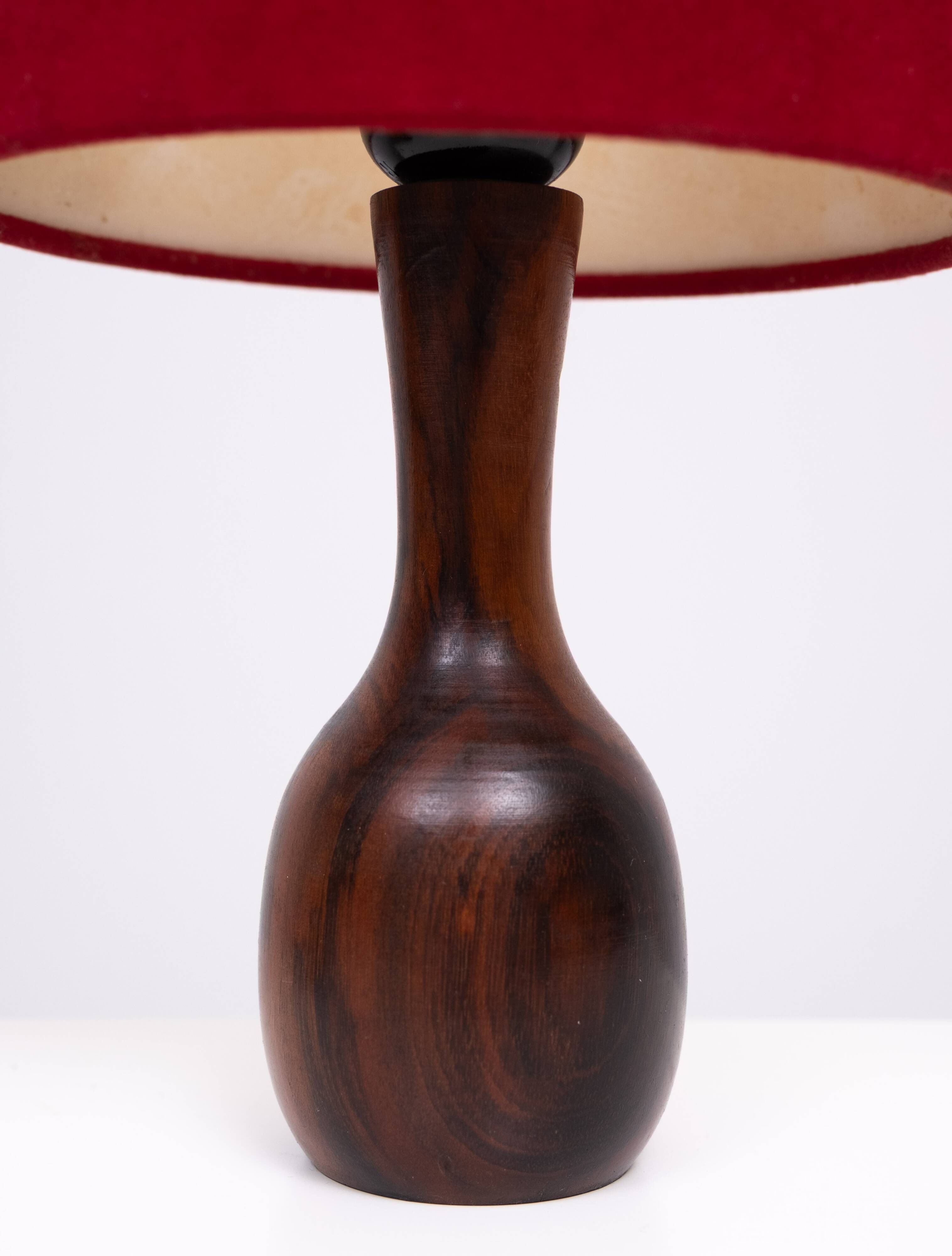 Trio de petites lampes de table des années 1960 avec abat-jour, Hollande