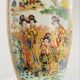 Antique Japanese Satsuma vase, 19th - early 20th century, decorated with geishas.