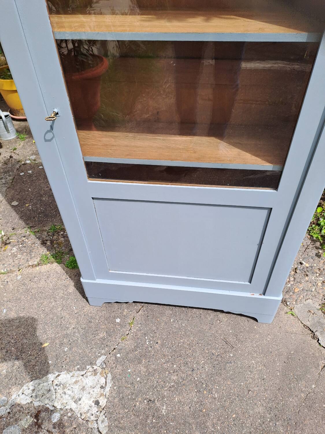 Wardrobe with 1 glass door, late 19th century
