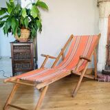 Folding chair known as a sun lounger from the early 20th century