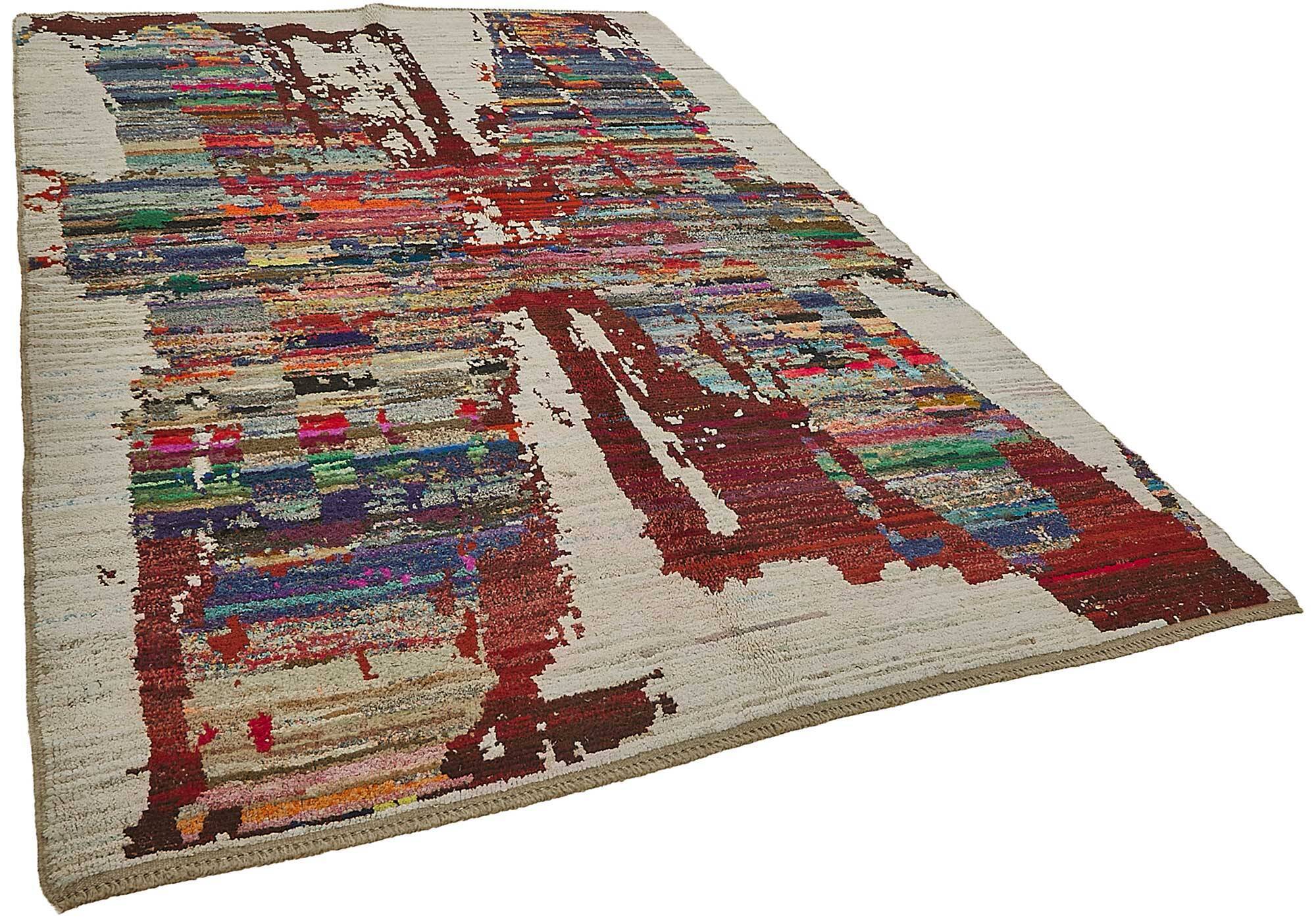 Handwoven Turkish Recycled Boho Rug 205 cm x 304 cm