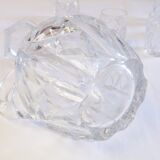 Bohemian crystal liqueur service Baccarat st Louis carafe carafon glass decanter