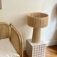 Retro brown white tiled tiled side table