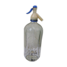 Siphon, bouteille a eau gazeuse en verre a facettes