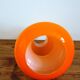 Vintage space age opaline orange pendant light 70s