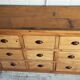 Trades furniture 9 drawer pine handles shells