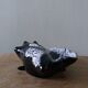 Black ceramic and foam shell ashtray