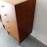 Vintage chest of drawers compass feet