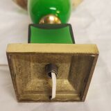 Glass and bronze table lamp, Spain, 1950