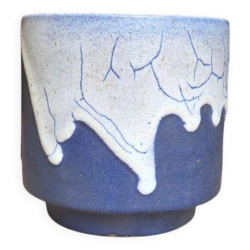 Cache pot en grès léon pointu / puisaye - début xxème