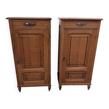Pair of small high Art Deco caned furniture from the 30s/40s.