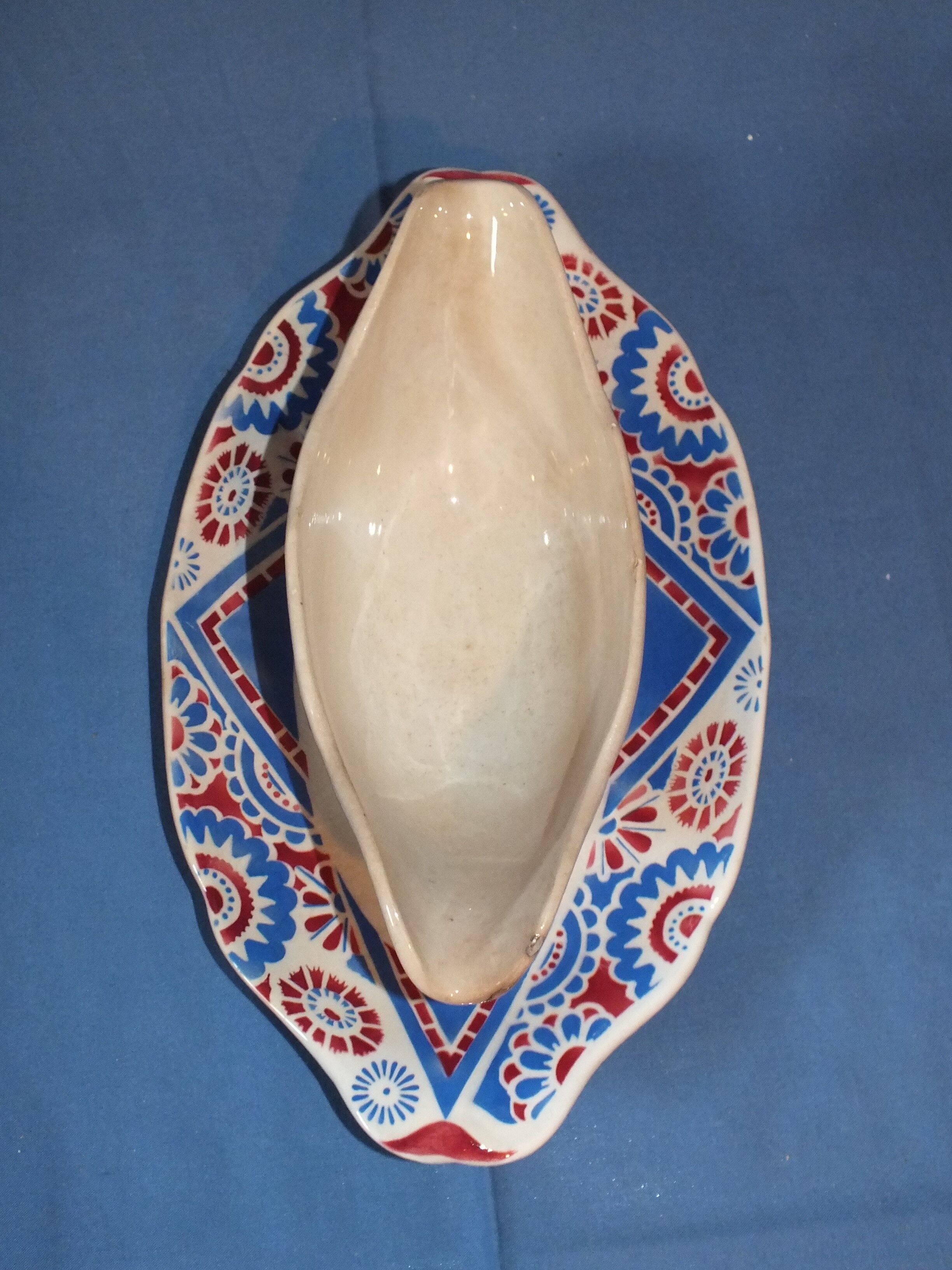 Gravy boat Art Deco Sarreguemines Tebriz