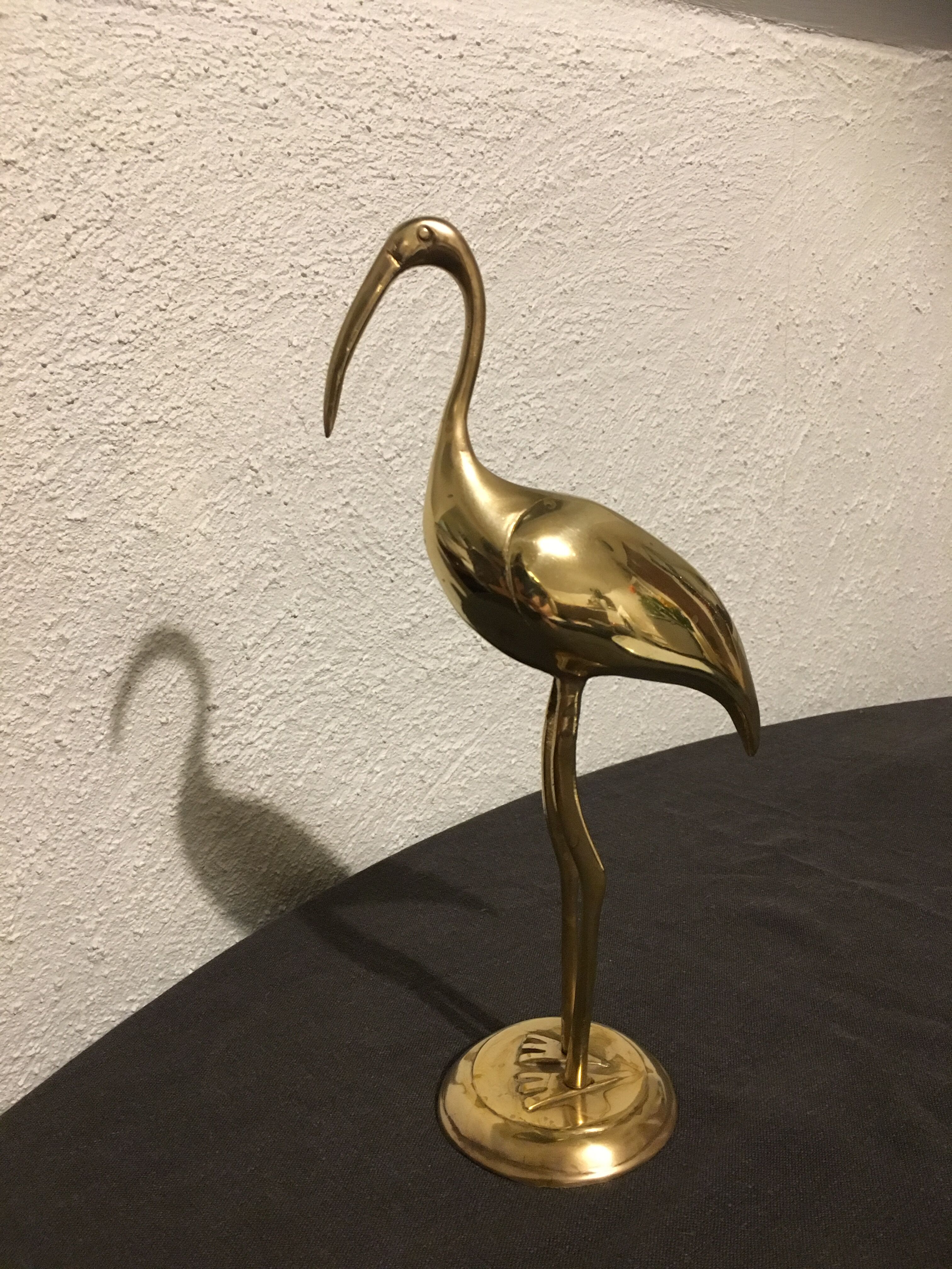 Golden brass Flamingo