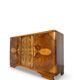 Italian Art deco burl walnut sideboard, of great quality.