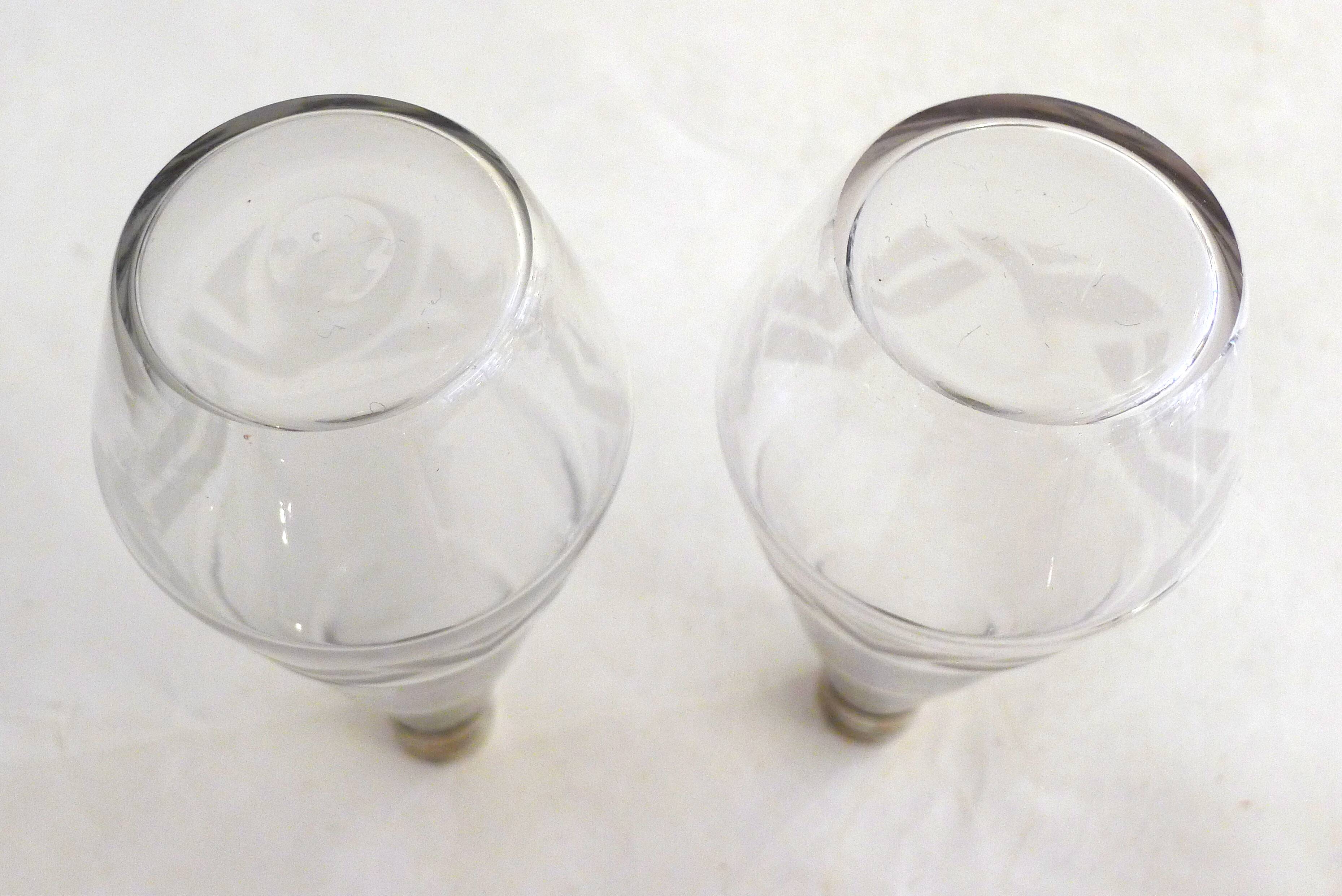 Art Deco liqueur set, glass & silver-plated metal ARGIT