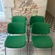 Set of 4 Green DSC106 Giancarlo Piretti chairs by Castelli