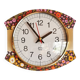 Vintage silent wall pendulum clock 70s "Japy electric flowers"