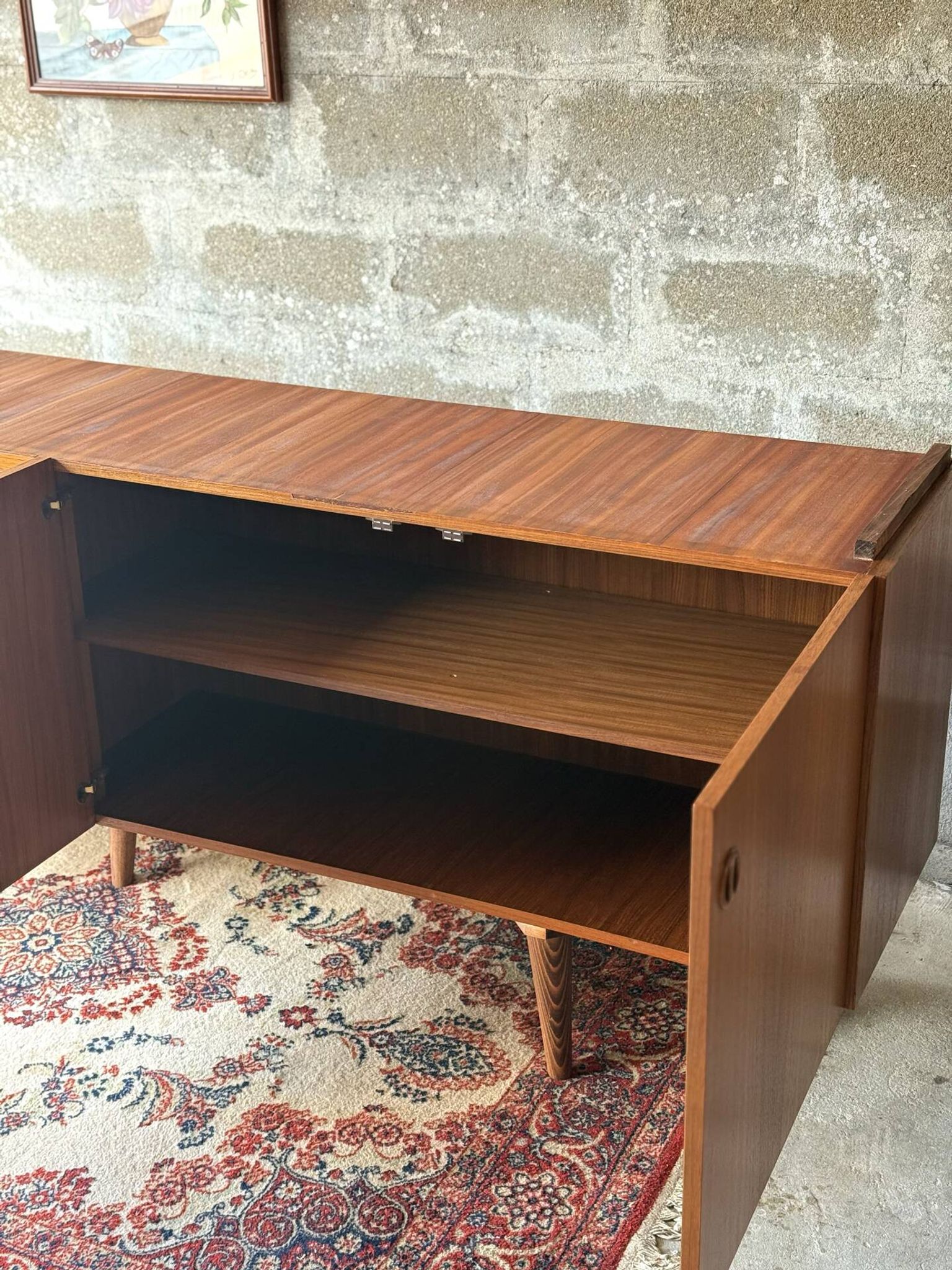 Enfilade vintage scandinave en teck, 1970