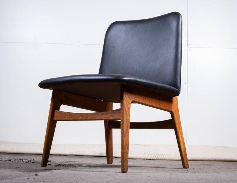 BM 230 Chairs in Oak attributed to Børge Mogensen, 1954, Set of 4