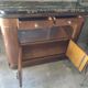 Buffet 1930 in rosewood and Portor marble