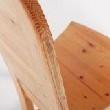 Set of 6 Swedish solid pine chairs by Sven Larsson Möbelshop