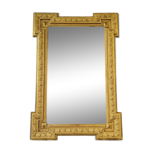 Miroir doré biseauté