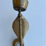 1970 Snake Bronze Candlestick